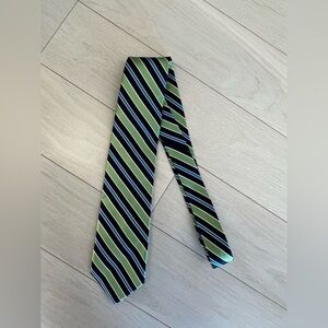 NWT JOS A BANK Green Striped Mens Silk Tie